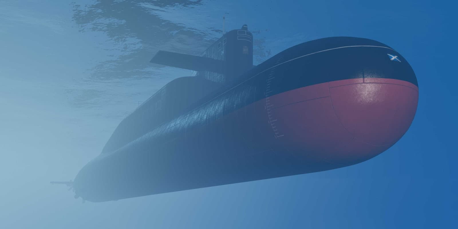 The Kosatka submarine underwater in GTA Online