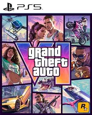 Rockstar's official PlayStation 5 GTA VI boxed download-code packaging